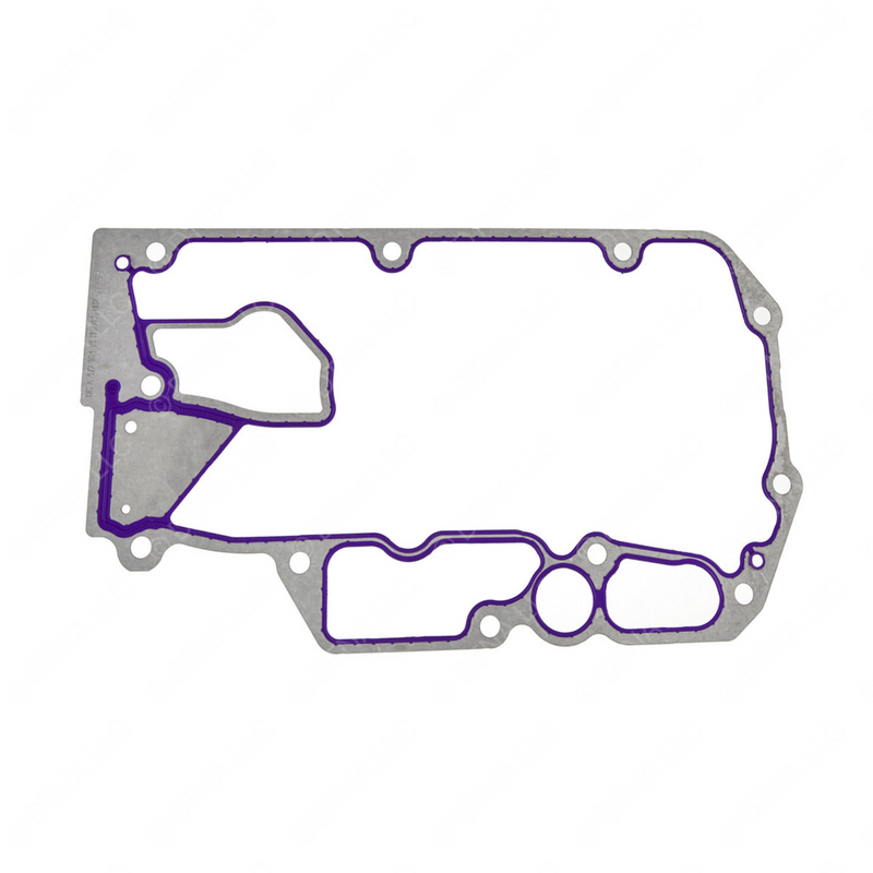 Cargue la imagen en el visor de la galería, Detroit Diesel DD15 A4721841980 Oil Cooler Gasket Aluminized Steel( 17.75in x 9.87in)
