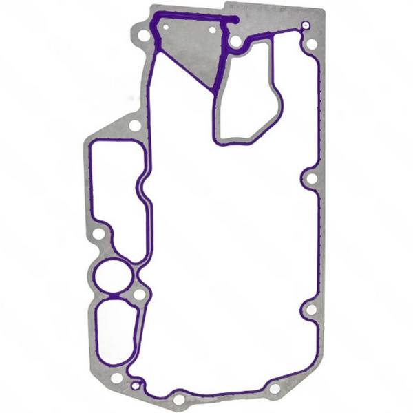 Detroit Diesel DD15 A4721841980 Oil Cooler Gasket Aluminized Steel( 17.75in x 9.87in)